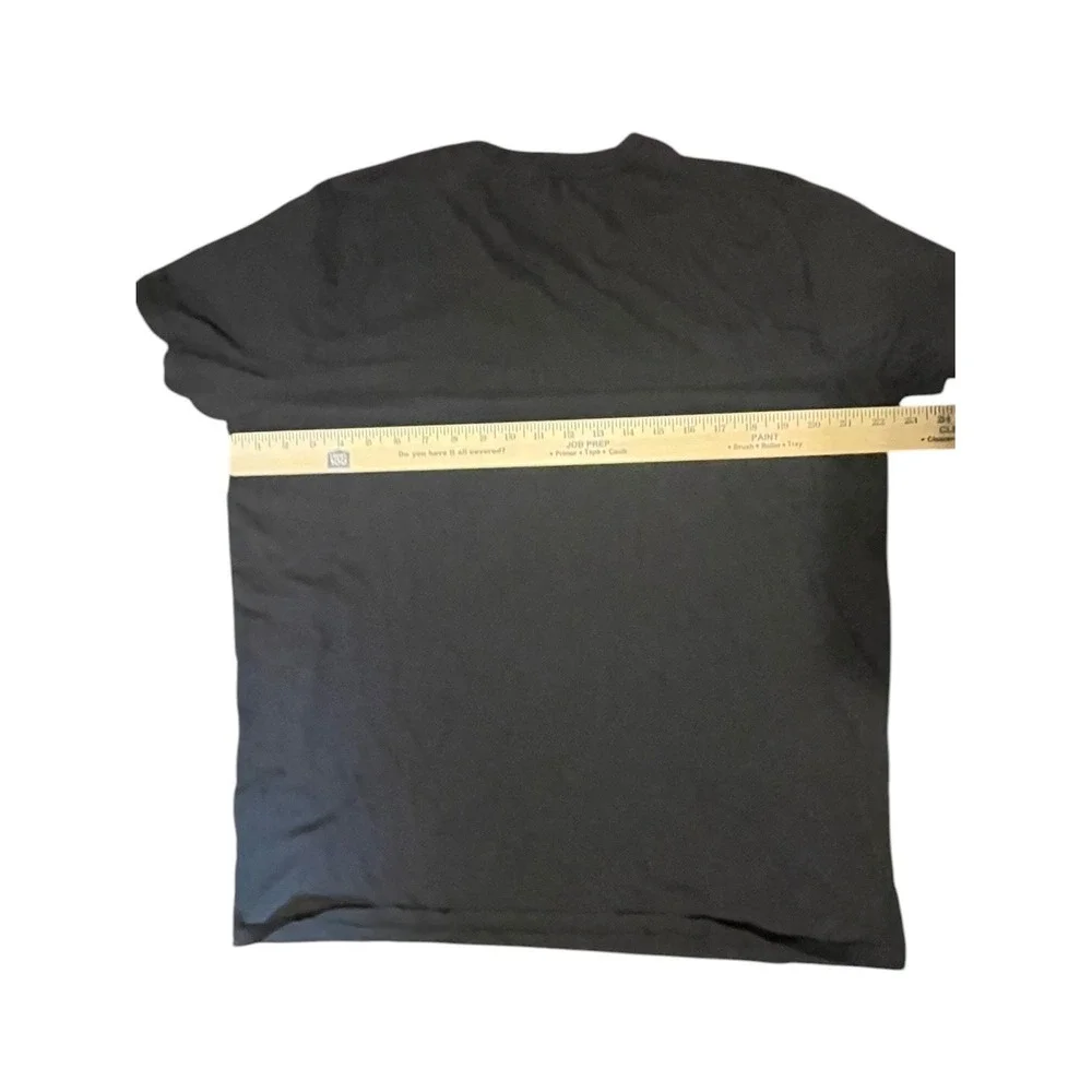 True Religion Mens Horseshoe Logo Graphic‎ T-Shirt Black XXL Short Sleeve Tee